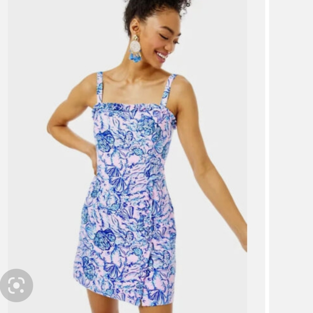 Lilly Pulitzer Zenon Ruffle Dress Romper Magnolia Lilac A Little Jelly NWT